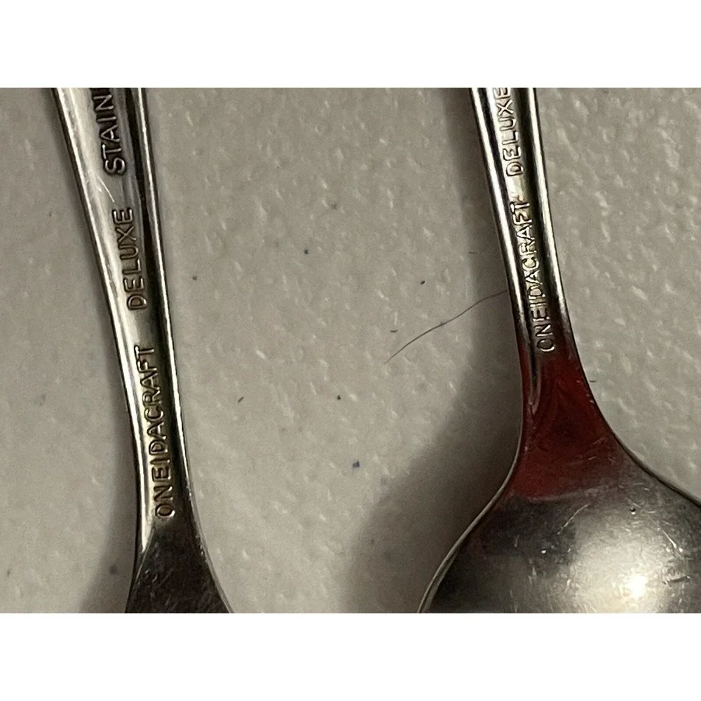 Oneida Craft 3 Piece Children Set Rose Silverware‎ Vintage Spoon Fork Knife
